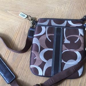 Coach Signature Swing Back Purse